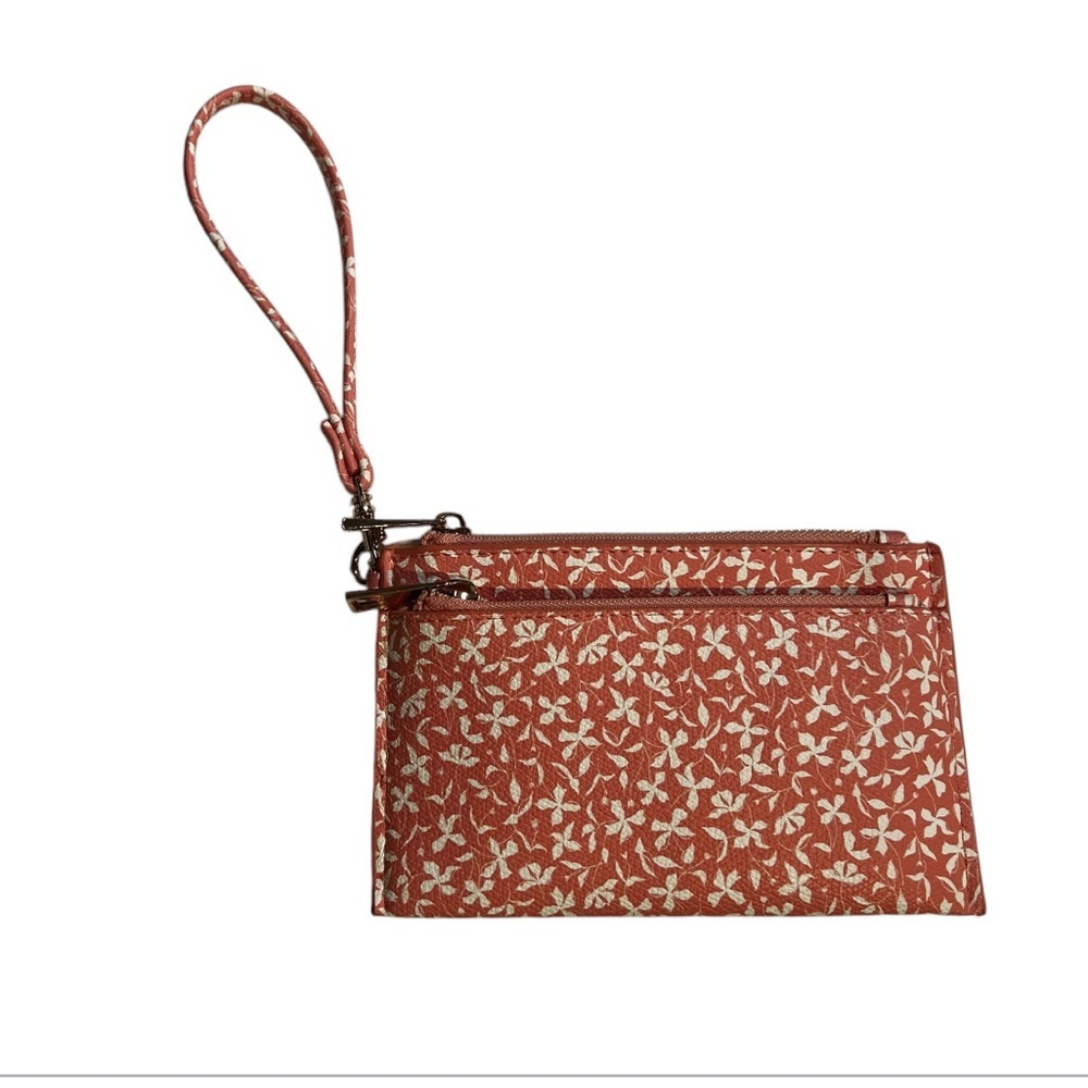 A New Day Pink And White Floral Wristlet